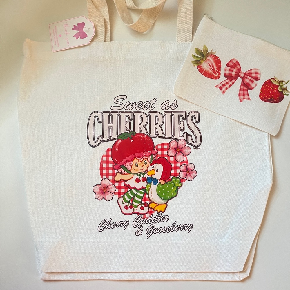 Sweet as Cherries Kids Tote Bag Set